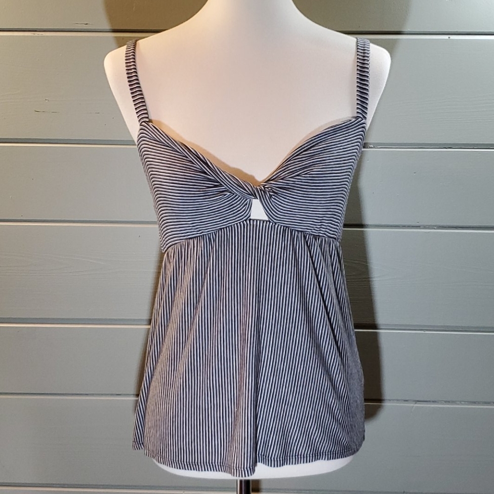 Black & White Striped Tank